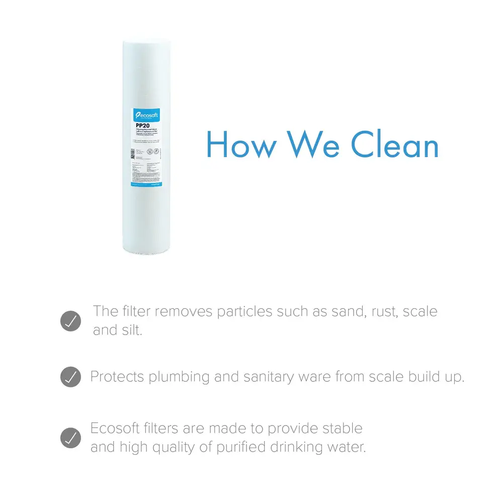 PP Sediment Filter Replacement Filter 4.5” x 20”, 20 micron 1.webp