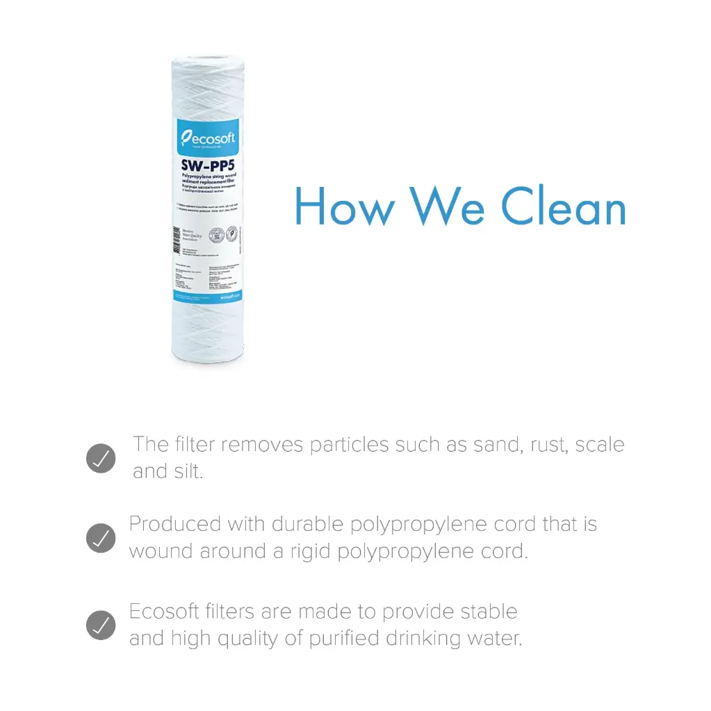 PP Sediment Replacement Filter 2.5” x 10”, 5 micron 1.webp