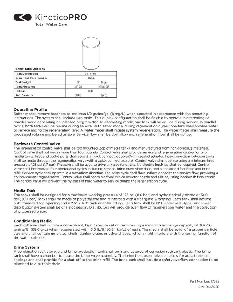 Kinetico Water Softener, Model CP216s 2.webp
