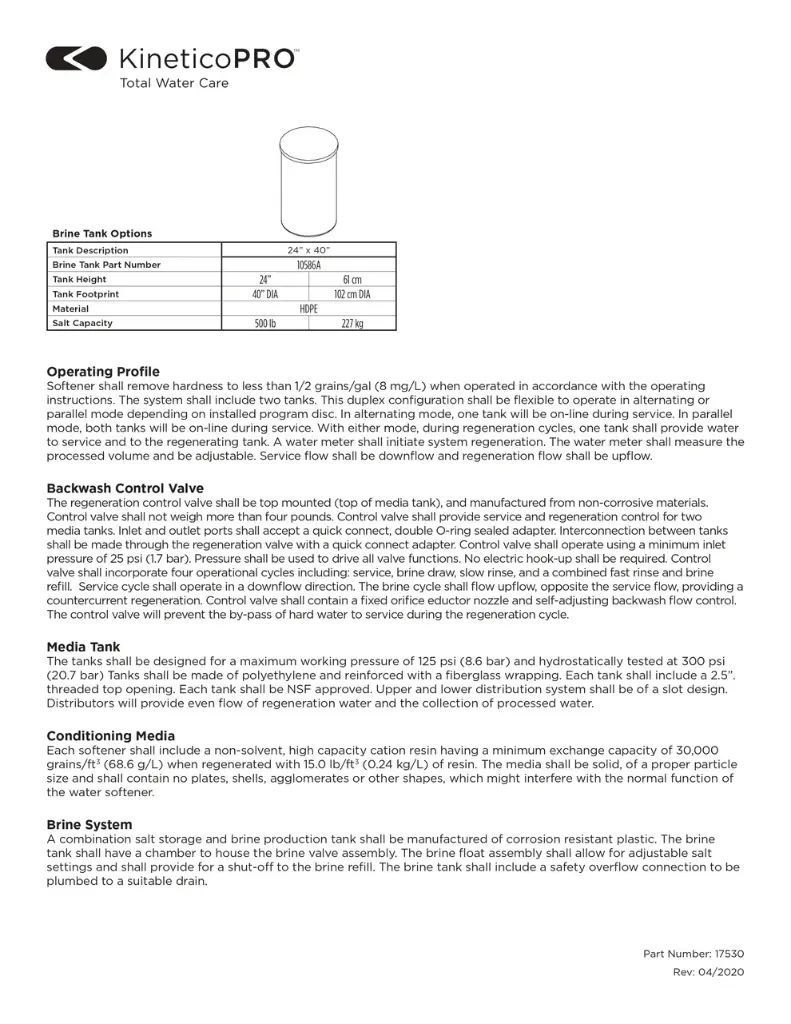 Kinetico Water Softener, Model CP213s 4.webp