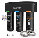 Sistema de filtración WD-TSA-10, 3 etapas de filtración, conexión directa al grifo del hogar, elemento certificado NSF/ANSI 42