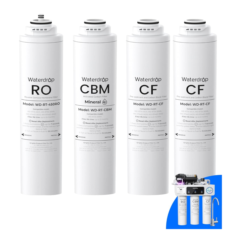 Waterdrop WD-T3-RCMO - WD-T3-M and WD-T3-T Filtration System Spare Parts Kit, Year 2, NSF Certified