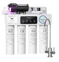 [Dual Flow] Waterdrop WD-T4-A Alkaline pH+ Reverse Osmosis Water Filter, NSF/ANSI 372 Certified, 10-Stage, 450GPD Tankless Undersink RO Filtration System, 2:1 Pure to Drain, BPA Free, Plug-in required
