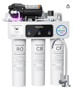 Waterdrop WD-T3-C Reverse Osmosis Water Filter, NSF/ANSI 372 Certified, 8-Stage Under Sink RO Water Filter, 450GPD Tankless Water Filtration System, 2:1 Pure to Drain, BPA Free, Plug-in Required