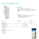 Sediment Filter with Clear Housing, 1/2” 